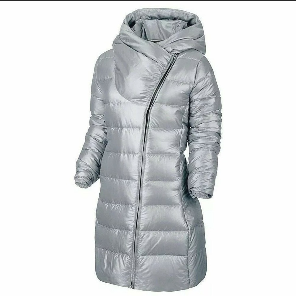 SOLD | Nike Down Fill Parka Puffer Coat - Silver - Picture 3 of 9
